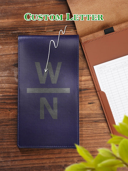 Personalized PU Leather Golf Scorecard Holder Anniversary Birthday Gift for Man Golf Lover