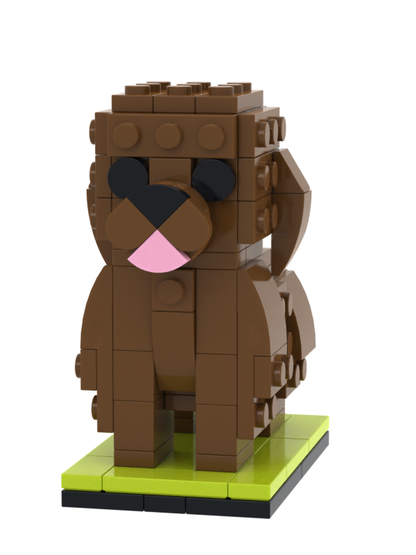 Fully Body Customizable Giant Poodle 1 Dog Photo Custom Brick Figures Small Particle Block Figures Customized Giant Poodle Only