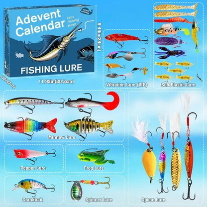 Adevent Calendar Let's Fishing Now FISHING LURE Blind Box Gift for Fishing Enthusiast