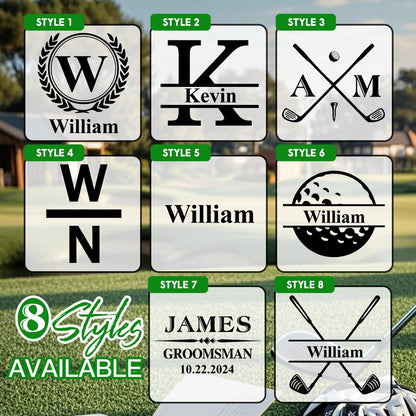 Personalized PU Leather Golf Scorecard Holder Anniversary Birthday Gift for Man Golf Lover